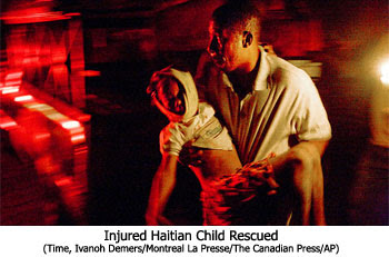Injured Haitian Child Rescued