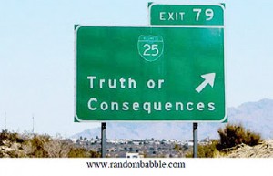 Truth Road Sign
