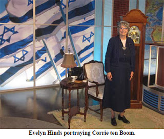 Evelyn Hinds portraying Corrie ten Boom
