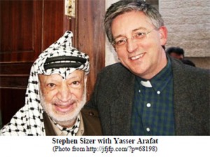 Stephen Sizer with Yasser Arafat