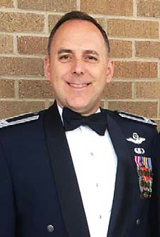 Tim Moore at Air Force Retirement Ceremony