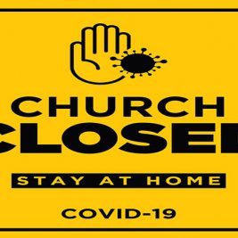 Church Closed Sign