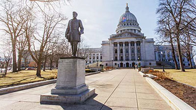 Statue of Hans Christian Heg at the Wisconsin Capitol