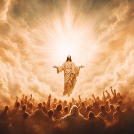 Jesus in the Clouds at the Rapture