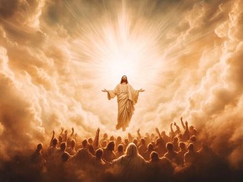 Jesus in the Clouds at the Rapture