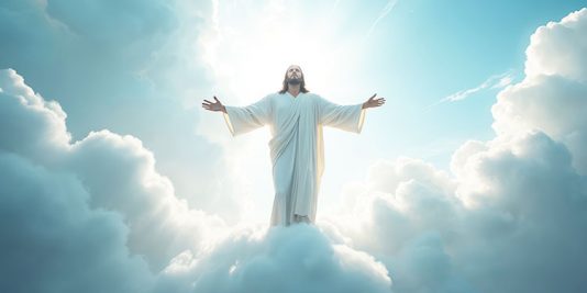 Jesus in the Clouds at the Rapture 1