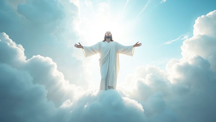 Jesus in the Clouds at the Rapture 1